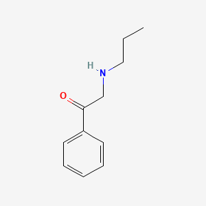 molecular formula C11H15NO B12907794 1-Phenyl-2-(propylamino)ethanone CAS No. 112698-34-7