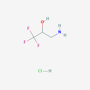 3-Amino-1,1,1-trifluoropropan-2-ol hydrochloride