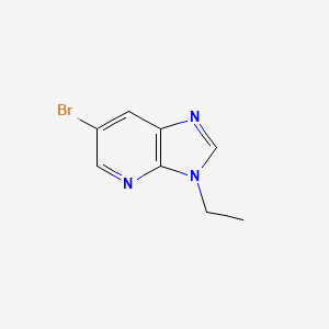 molecular formula C8H8BrN3 B1290789 6-Bromo-3-ethyl-3H-imidazo[4,5-b]pyridine CAS No. 1033202-59-3