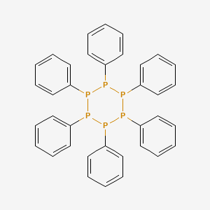 molecular formula C36H30P6 B12907946 Hexaphosphorinane, hexaphenyl- CAS No. 4552-71-0