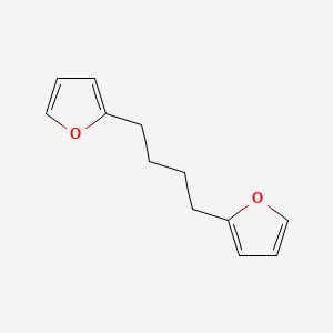 molecular formula C12H14O2 B12907987 Furan, 2,2'-(1,4-butanediyl)bis- CAS No. 57640-17-2