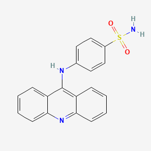 molecular formula C19H15N3O2S B12908019 Benzenesulfonamide, 4-(9-acridinylamino)- CAS No. 58658-17-6