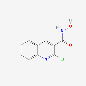 molecular formula C10H7ClN2O2 B12908095 2-Chloro-n-hydroxyquinoline-3-carboxamide CAS No. 88518-90-5