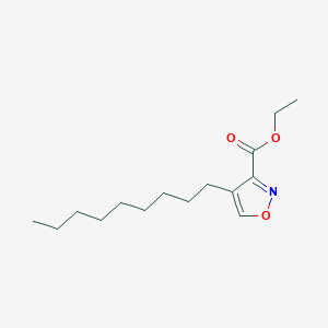 molecular formula C15H25NO3 B12908172 Ethyl 4-nonylisoxazole-3-carboxylate 