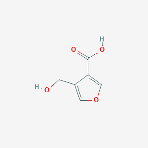 molecular formula C6H6O4 B12908182 4-(Hydroxymethyl)furan-3-carboxylic acid CAS No. 88550-24-7