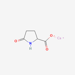 molecular formula C5H6CsNO3 B12908188 Cesium 5-oxo-DL-prolinate CAS No. 94135-35-0
