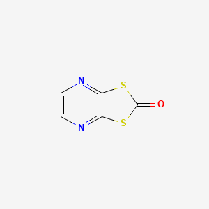 molecular formula C5H2N2OS2 B12908190 [1,3]Dithiolo[4,5-b]pyrazin-2-one CAS No. 4428-04-0