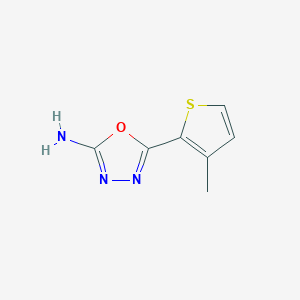 5-(3-Methylthiophen-2-yl)-1,3,4-oxadiazol-2-amine