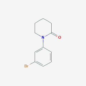 molecular formula C11H12BrNO B1290835 1-(3-Bromophenyl)piperidin-2-one CAS No. 1016847-66-7