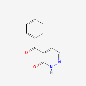 molecular formula C11H8N2O2 B12908380 4-Benzoylpyridazin-3(2H)-one CAS No. 138366-12-8