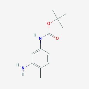 molecular formula C12H18N2O2 B1290839 tert-Butyl (3-amino-4-methylphenyl)carbamate CAS No. 660838-05-1