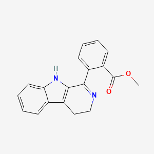 molecular formula C19H16N2O2 B12908433 methyl 2-(4,9-dihydro-3H-pyrido[3,4-b]indol-1-yl)benzoate CAS No. 62580-29-4