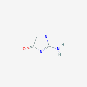 molecular formula C3H3N3O B12908445 2-Amino-4H-imidazol-4-one CAS No. 115973-56-3