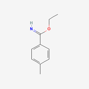 molecular formula C10H13NO B12908480 Benzenecarboximidic acid, 4-methyl-, ethyl ester CAS No. 827-71-4