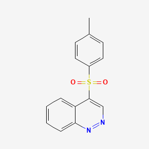 molecular formula C15H12N2O2S B12908582 4-(4-Methylbenzene-1-sulfonyl)cinnoline CAS No. 62196-38-7