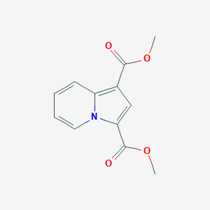 molecular formula C12H11NO4 B12908606 Dimethyl indolizine-1,3-dicarboxylate CAS No. 82884-78-4