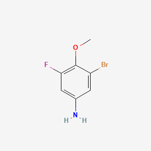 molecular formula C7H7BrFNO B1290891 3-Bromo-5-fluoro-4-methoxyaniline CAS No. 875664-44-1