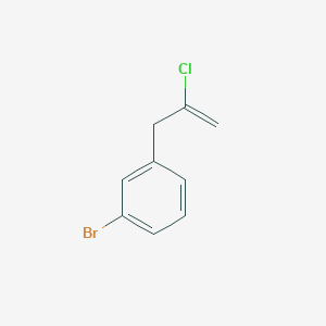 molecular formula C9H8BrCl B1290900 3-(3-Bromophenyl)-2-chloro-1-propene CAS No. 485320-29-4