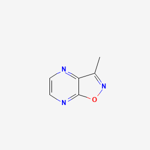 molecular formula C6H5N3O B12909023 3-Methylisoxazolo(4,5-b)pyrazine CAS No. 41230-53-9