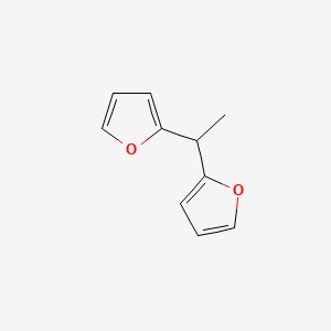 molecular formula C10H10O2 B12909033 2,2'-(Ethane-1,1-diyl)difuran CAS No. 51300-81-3