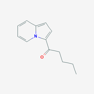 molecular formula C13H15NO B12909049 1-(Indolizin-3-yl)pentan-1-one CAS No. 675139-40-9