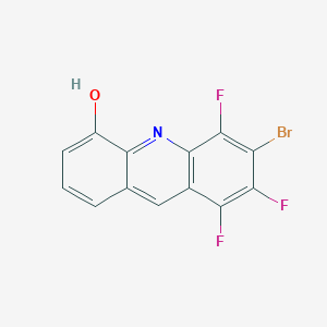 molecular formula C13H5BrF3NO B12909059 6-Bromo-5,7,8-trifluoroacridin-4-OL CAS No. 816420-46-9