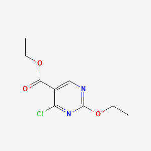 molecular formula C9H11ClN2O3 B12909091 Ethyl 4-chloro-2-ethoxypyrimidine-5-carboxylate CAS No. 79614-52-1