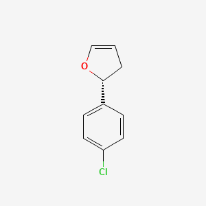 molecular formula C10H9ClO B12909095 (R)-2-(4-Chlorophenyl)-2,3-dihydrofuran 