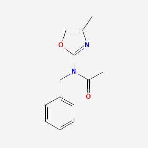 molecular formula C13H14N2O2 B12909476 Acetamide, N-(4-methyl-2-oxazolyl)-N-(phenylmethyl)- CAS No. 57068-04-9