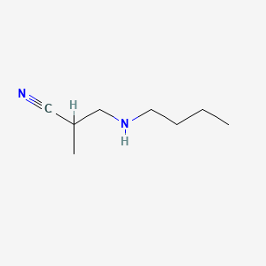 molecular formula C8H16N2 B12909493 beta-Butylaminoisobutyronitrile CAS No. 63145-02-8
