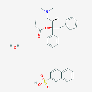 molecular formula C32H37NO5S B129095 Levopropoxyphene napsylate CAS No. 55557-30-7