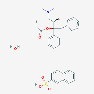 molecular formula C₂₂H₂₉NO₂ B129095 Levopropoxyphene napsylate CAS No. 55557-30-7