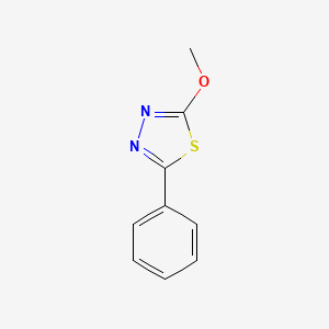 molecular formula C9H8N2OS B12909512 2-Methoxy-5-phenyl-1,3,4-thiadiazole CAS No. 1925-69-5