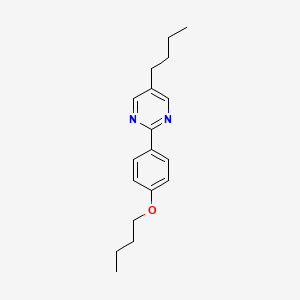 molecular formula C18H24N2O B12909574 5-Butyl-2-(4-butoxyphenyl)pyrimidine CAS No. 57202-11-6