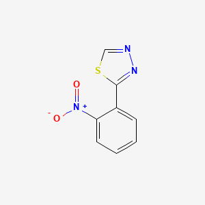 molecular formula C8H5N3O2S B12909616 2-(2-Nitrophenyl)-1,3,4-thiadiazole CAS No. 353498-24-5