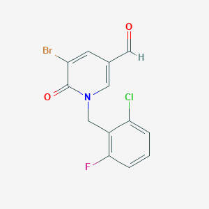 5-Bromo-1-(2-chloro-6-fluorobenzyl)-6-oxo-1,6-dihydro-3-pyridinecarbaldehyde
