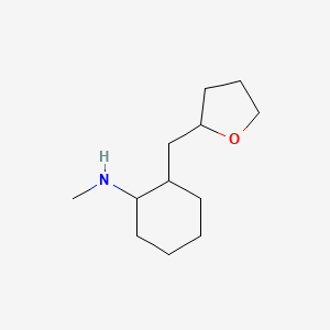 molecular formula C12H23NO B12909683 N-Methyl-2-[(oxolan-2-yl)methyl]cyclohexan-1-amine CAS No. 18134-46-8