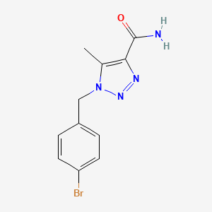 1-(4-bromobenzyl)-5-methyl-1H-1,2,3-triazole-4-carboxamide