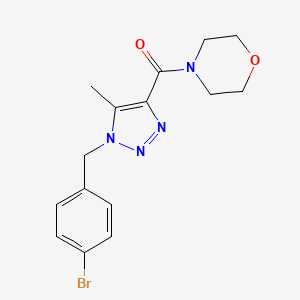 [1-(4-Bromobenzyl)-5-methyl-1H-1,2,3-triazol-4-yl] (morpholino)methanone