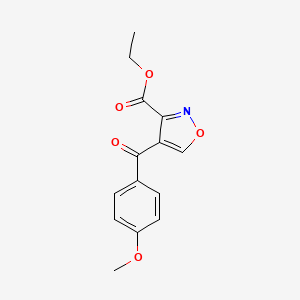 Ethyl 4-(4-methoxybenzoyl)-1,2-oxazole-3-carboxylate