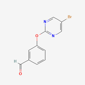 3-[(5-Bromo-2-pyrimidinyl)oxy]benzenecarbaldehyde