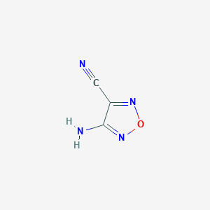 molecular formula C3H2N4O B129099 4-Amino-1,2,5-oxadiazole-3-carbonitrile CAS No. 156463-85-3