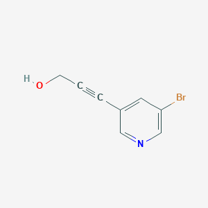 molecular formula C8H6BrNO B1290990 3-(5-Bromo-pyridin-3-yl)-prop-2-yn-1-ol CAS No. 873302-37-5