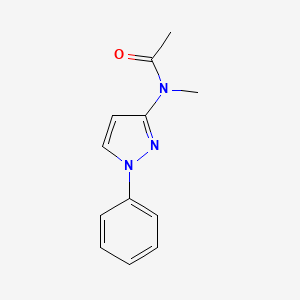 molecular formula C12H13N3O B12909931 N-Methyl-N-(1-phenyl-1H-pyrazol-3-yl)acetamide CAS No. 62399-99-9