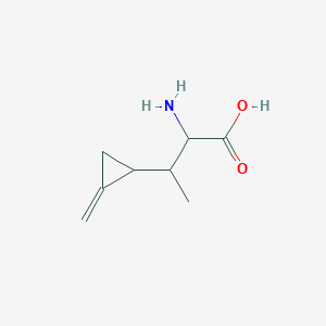 molecular formula C8H13NO2 B012910 2-Amino-3-(2-methylidenecyclopropyl)butanoic acid CAS No. 19822-83-4