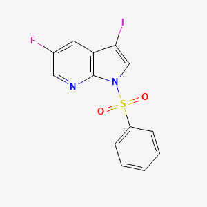 1-Benzenesulfonyl-5-fluoro-3-iodo-1H-pyrrolo[2,3-b]pyridine