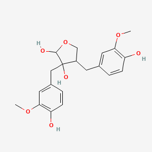 molecular formula C20H24O7 B12910010 Carissanol CAS No. 87402-76-4