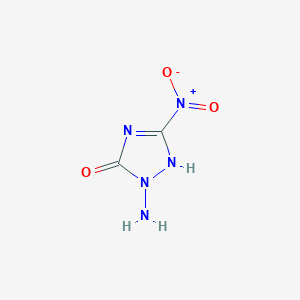 molecular formula C2H3N5O3 B129101 2-Amino-5-nitro-1H-1,2,4-triazol-3(2H)-one CAS No. 155051-79-9
