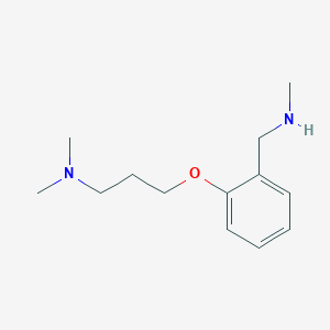 molecular formula C13H22N2O B1291032 2-[3-(Dimethylamino)propoxy]-N-methylbenzylamine CAS No. 910037-06-8