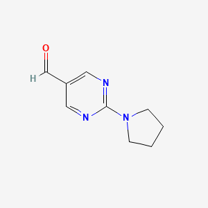 molecular formula C9H11N3O B1291044 2-(Pyrrolidin-1-yl)pyrimidine-5-carbaldehyde CAS No. 937796-10-6